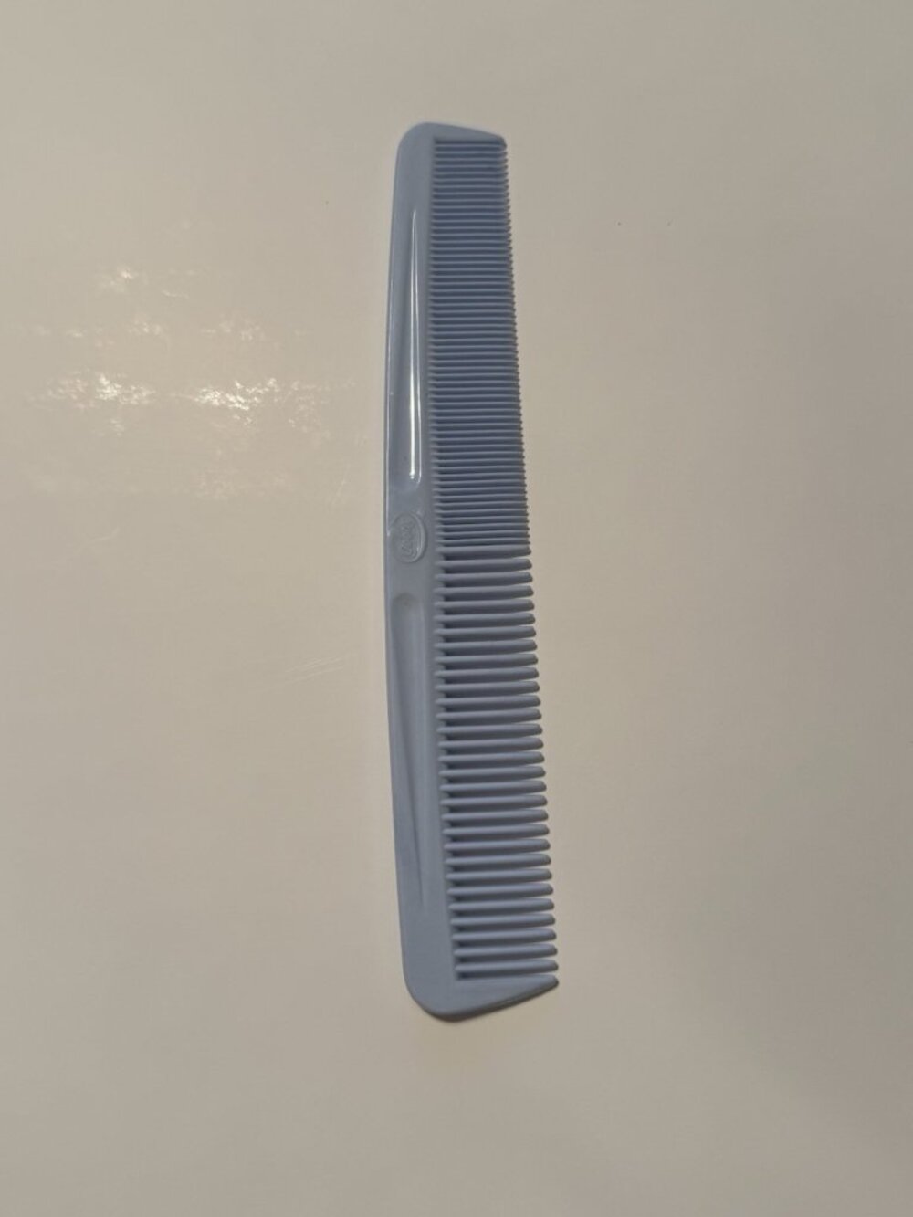 Vintage Retro Goody Comb 7” Light Blue Unbreakable Plastic 1980’s Travel Purse